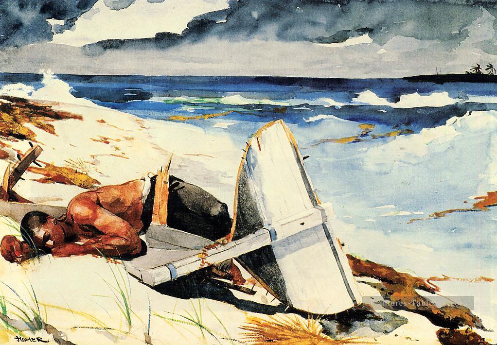 Après l’ouragan Winslow Homer aquarelle Peintures à l'huile